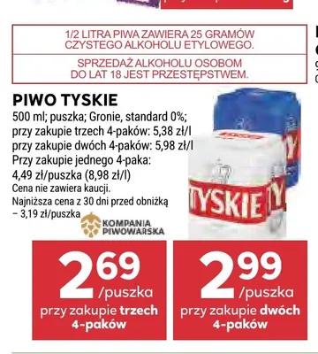Piwo Tyskie Gronie promocja w Stokrotka