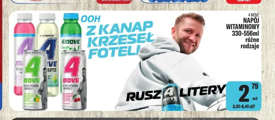 Napój witaminowy 4Move promocja w Tomi Markt