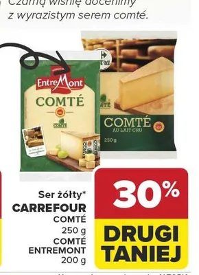 Ser żółty Comté, Entremont promocja w Carrefour