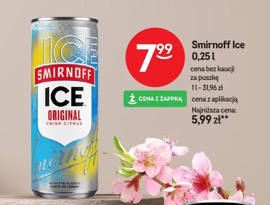 Napój alkoholowy Smirnoff Ice promocja w Żabka