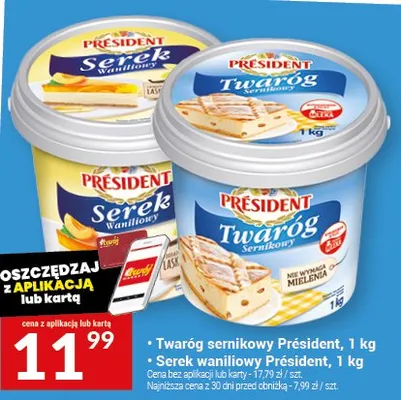 Twaróg semikowy président promocja w Twój Market