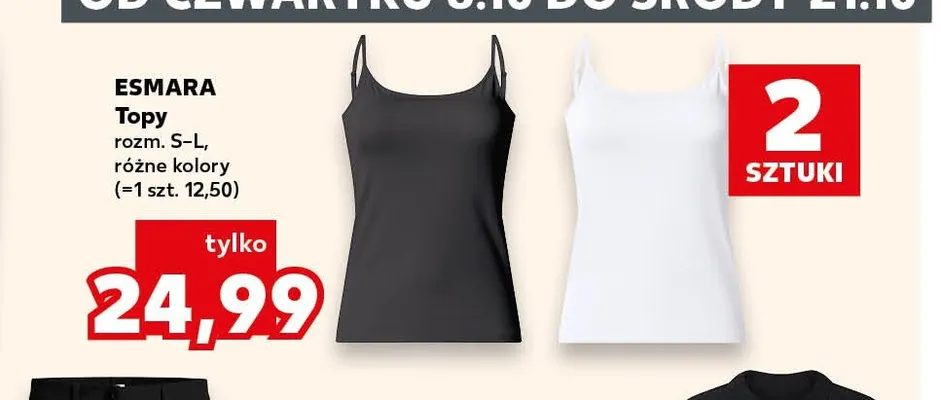Topy Esmara 2-pak promocja w Kaufland