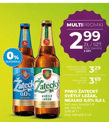 Piwo Žatecký Světlý Ležák promocja w Duży Ben