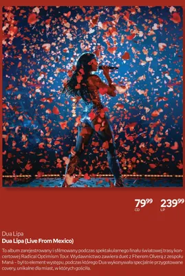 Płyta CD Dua Lipa (Live From Mexico) promocja w Empik
