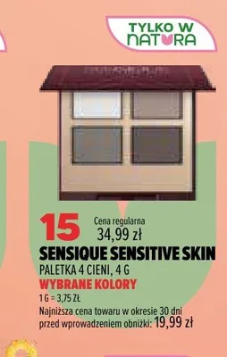 Paletka 4 cieni Sensique Sensitive Skin promocja w Drogerie Natura