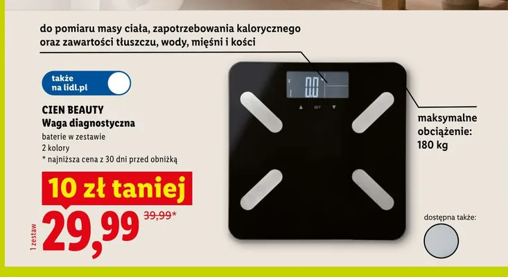 Waga diagnostyczna Cien Beauty promocja w Lidl