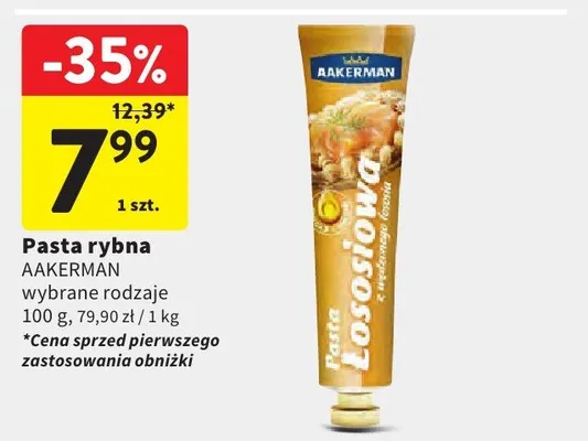 Pasta rybna wybrane rodzaje promocja w Intermarche