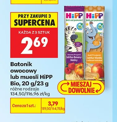 Batonik muesli HiPP Bio promocja w Biedronka