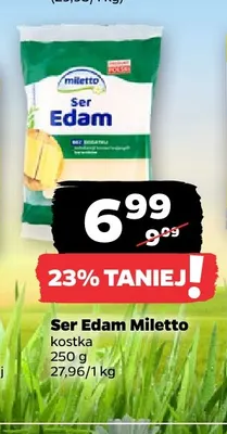 Ser edam kostka Miletto promocja w Netto