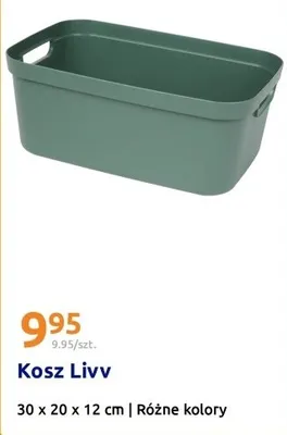 Kosz Livy 30 x 20 x 12 cm Różne kolory promocja w Action