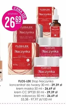Koncentrat do twarzy Flos-Lek Stop Naczynka promocja w Drogerie Jasmin