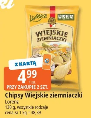 Chipsy wiejskie ziemniaczki promocja w Leclerc