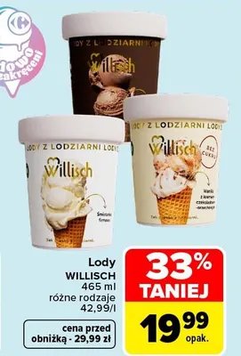 Lody Willisch promocja w Carrefour Market