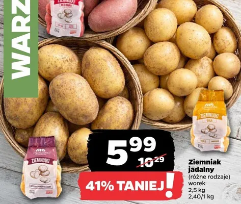 Ziemniak jadalny worek promocja w Netto
