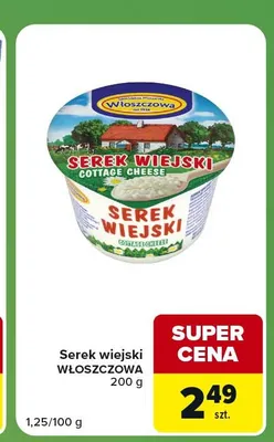 Serek wiejski Włoszczowa promocja w Carrefour Express