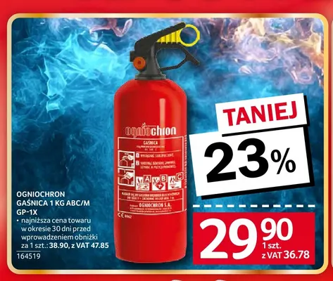Gaśnica 1 kg ABC/M GP-1X Ogniochron promocja w Selgros