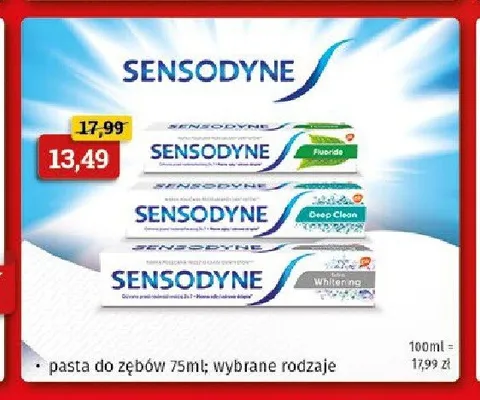 Pasta do zębów Sensodyne promocja w Drogeria Kosmyk