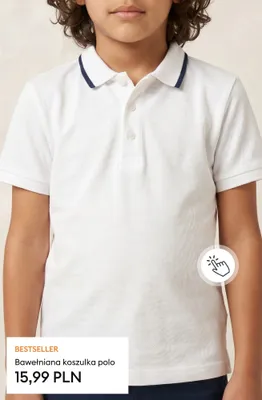 Bawełniana koszulka polo promocja w Sinsay