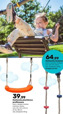 Huśtawka dyskowa promocja w Bricomarche