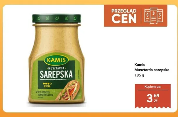 Musztarda sarepska Kamis promocja w Biedronka