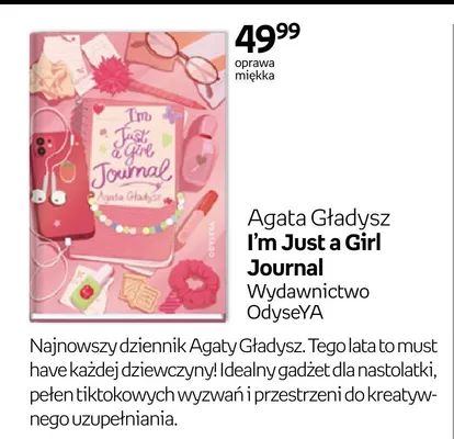 Książka I'm Just a Girl Journal promocja w Empik