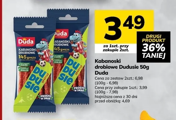 Kabanoski drobiowe Dudusie Duda promocja w Hitpol