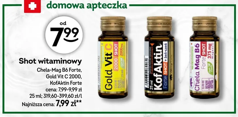 Shot witaminowy Olimp Labs KofAktin Forte promocja w Żabka