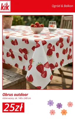 Obrus outdoor promocja w KiK