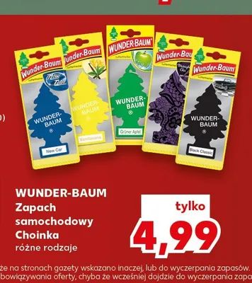 Zapach samochodowy Choinka Wunder-Baum promocja w Kaufland