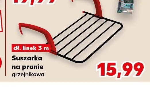 Suszarka na pranie grzejnikowa dł. linek 3m Kaufland promocja w Kaufland