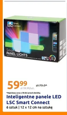 Inteligentne panele LED LSC Smart Connect 6-pak promocja w Action