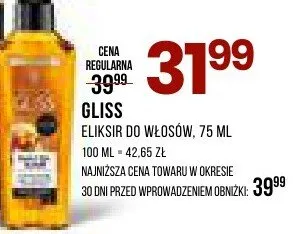 Eliksir do włosów promocja w Drogerie Natura