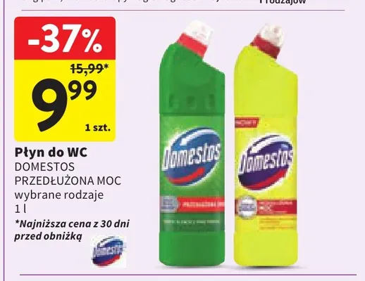 Płyn do WC Domestos Przedłużona Moc promocja w Intermarche