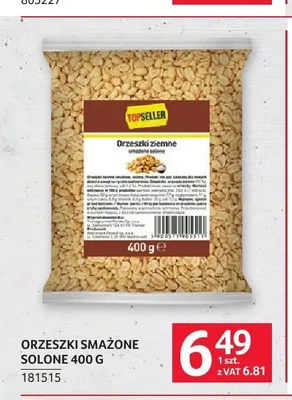 Orzeszki smażone solone TOPSELLER promocja w Selgros