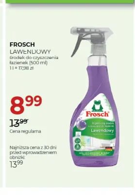 Środek do czyszczenia łazienek Frosch Lawendowy promocja w Drogerie Jawa