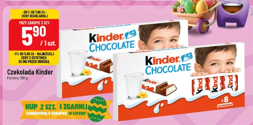 Czekolada Kinder promocja w POLOmarket