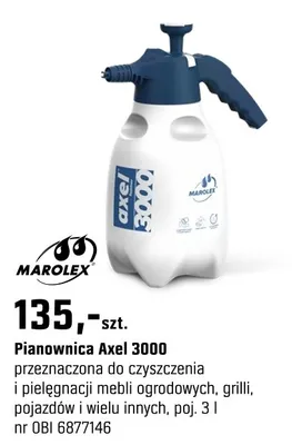 Pianowy Axel 3000 przeznaczona do czyszczenia i pielęgnacji mebli ogrodowych, grilli, pojazdów i wielu innych promocja w OBI