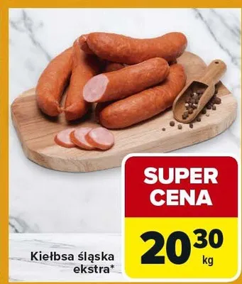 Kiełbasa śląska ekstra promocja w Carrefour Express