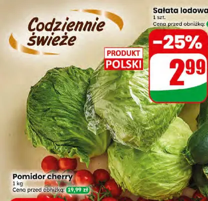 Sałata lodowa promocja w Dino