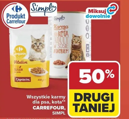 Karma dla psa Companino Vitalive Senior z jagnięciną promocja w Carrefour Market