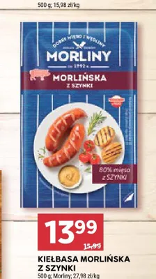 Kiełbasa Morlińska z szynki Morliny promocja w Stokrotka