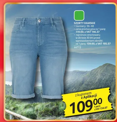 Szorty damskie promocja w Selgros