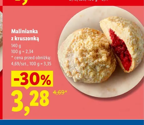 Malinianka z kruszonką promocja w Lidl