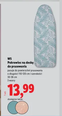 Pokrowiec na deskę do prasowania W5 promocja w Lidl