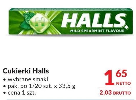 Cukierki Halls wybrane smaki promocja w Makro