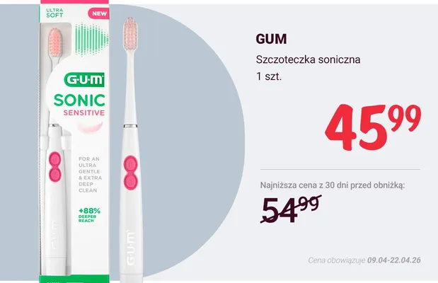 Szczoteczka soniczna promocja w Rossmann