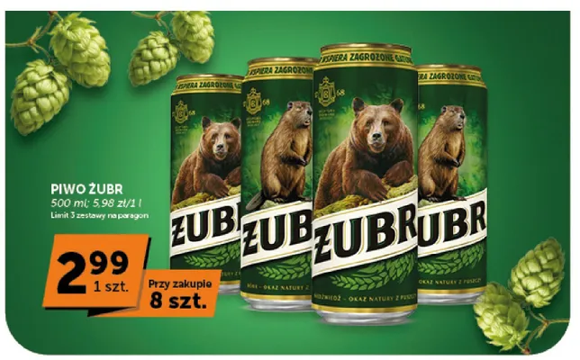 Piwo Żubr promocja w Groszek