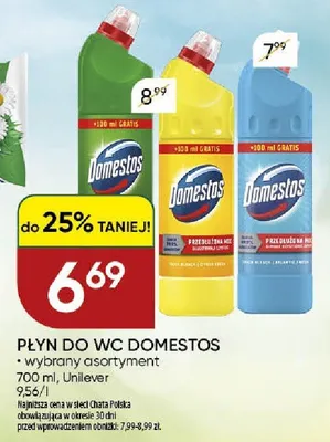 Płyn do WC Domestos promocja w Chata Polska
