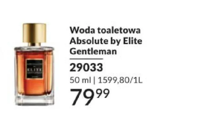 Woda toaletowa Absolute by Elite Gentleman promocja w AVON