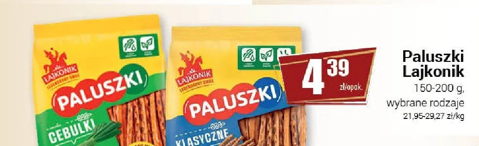 Paluszki Lajkonik Cebulki promocja w Premium Nasz Sklep
